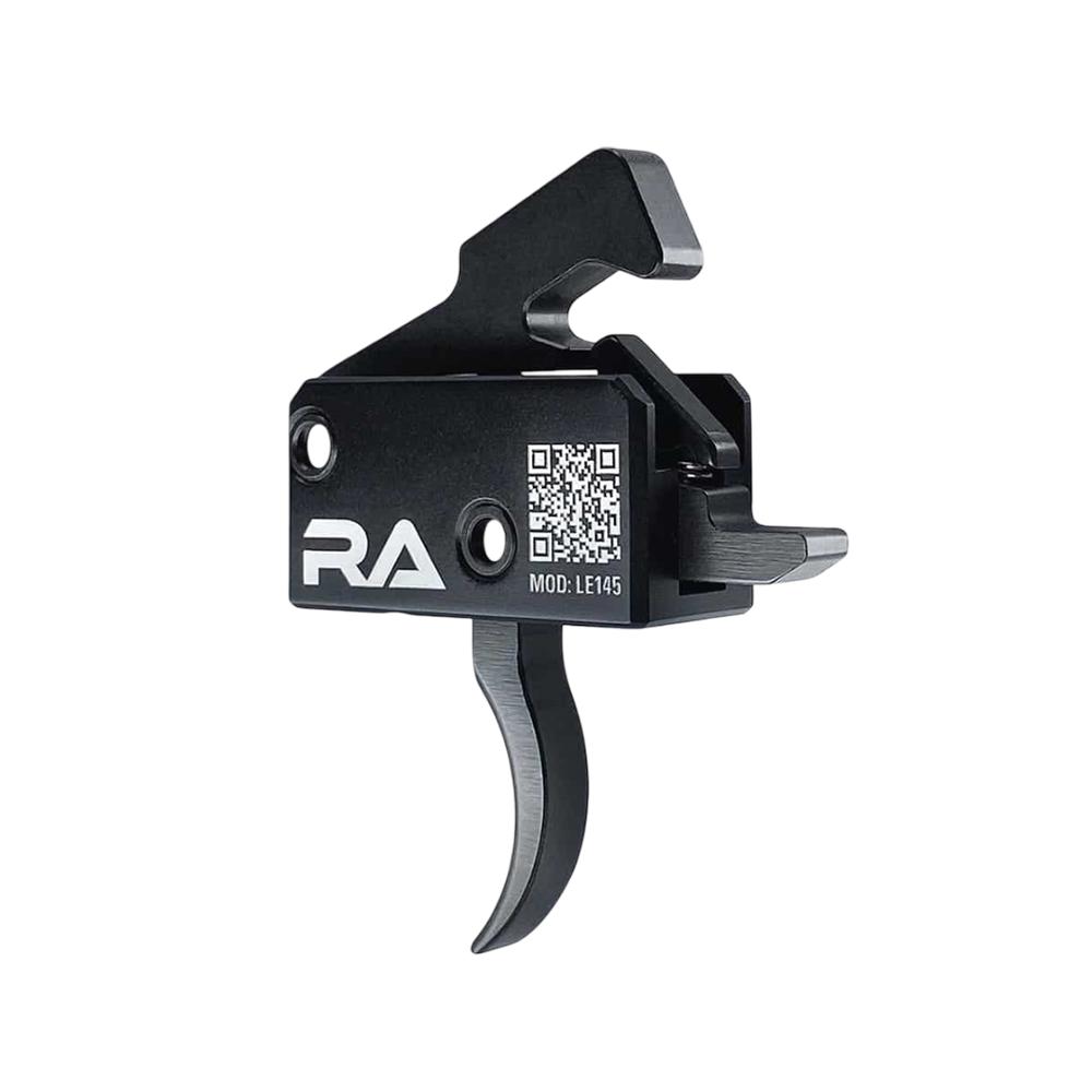 Rise Armament LE145 Single Stage AR Rifle Trigger 4.5 lb Curved Black Picture of Rise Armament Rise LE145 Tactical AR Trigger with Anti-Walk Pins