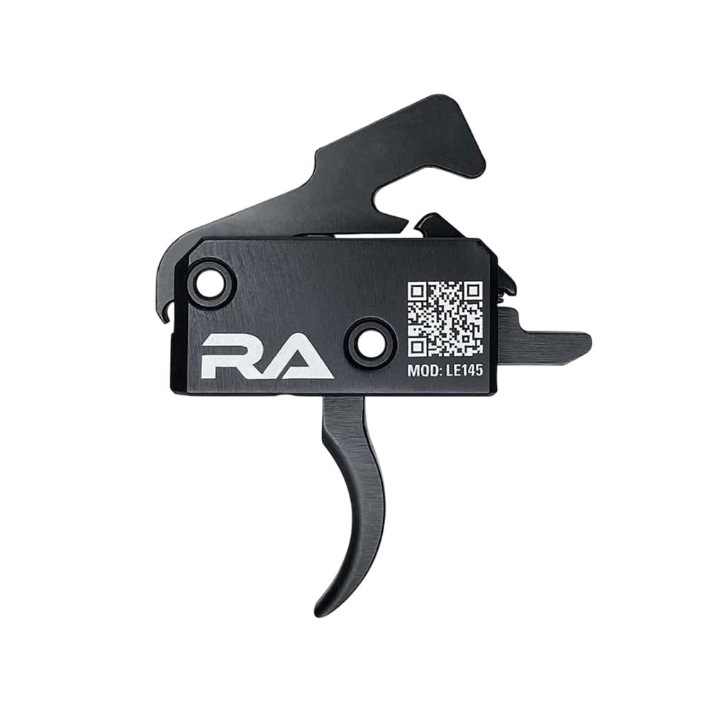 Rise Armament LE145 Single Stage AR Rifle Trigger 4.5 lb Curved Black Picture of Rise Armament Rise LE145 Tactical AR Trigger with Anti-Walk Pins