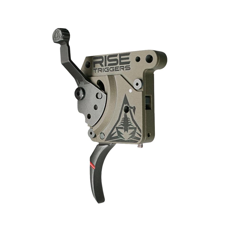 Rise Armament Reliant Pro Rem 700 Rifle Trigger Curved Black Picture of Rise Armament Rise Reliant Pro Rem 700 & Clone Drop-in Curved Trigger