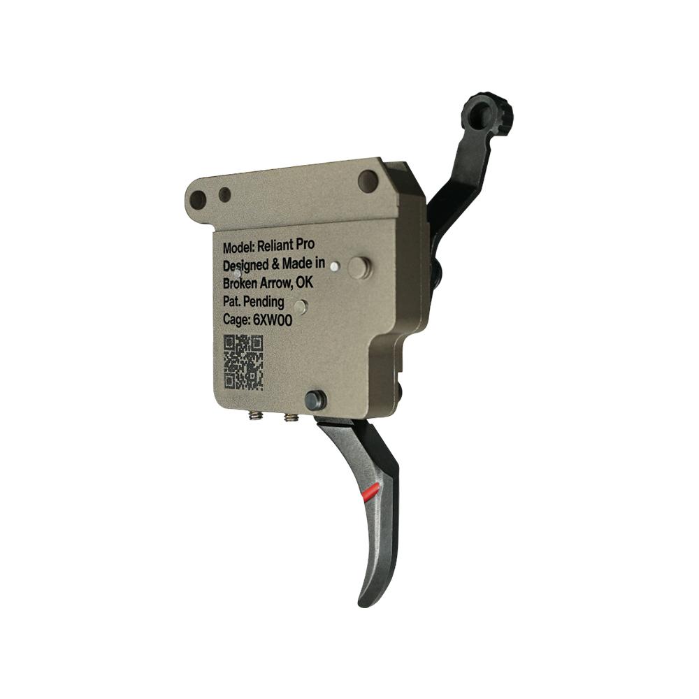 Rise Armament Reliant Pro Rem 700 Rifle Trigger Curved Black Picture of Rise Armament Rise Reliant Pro Rem 700 & Clone Drop-in Curved Trigger