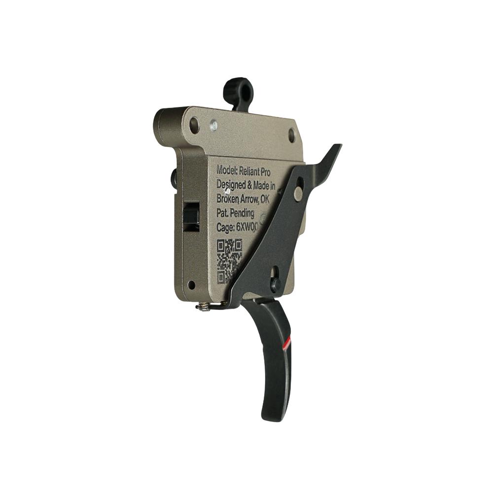 Rise Armament Reliant Pro Rem 700 Rifle Trigger Curved Black Picture of Rise Armament Rise Reliant Pro Rem 700 & Clone Drop-in Curved Trigger