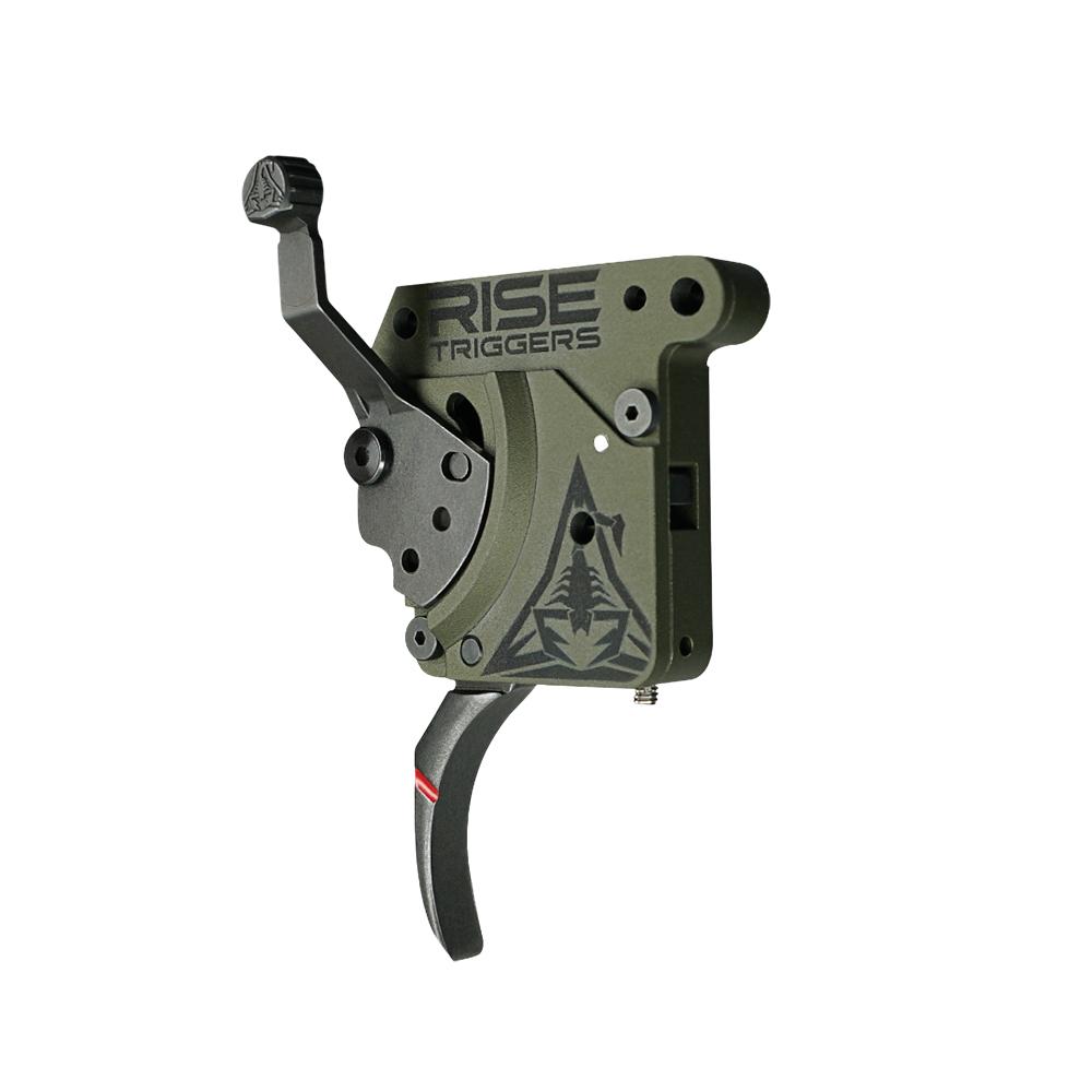 Rise Armament Reliant Hunter Rem 700 Rifle Trigger Curved Black Picture of Rise Armament Rise Reliant Hunter Rem 700 & Clone Drop-in Trigger
