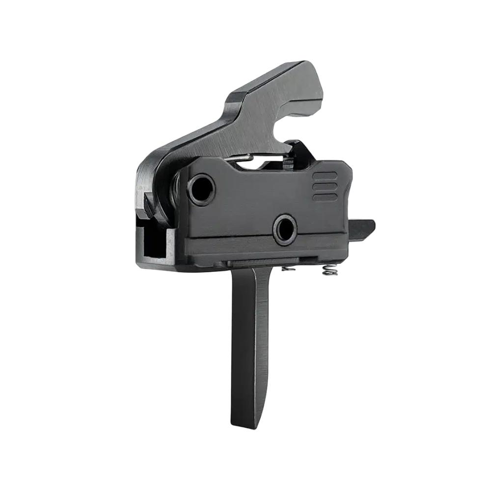 Rise Armament Rave 140 Single Stage AR Rifle Trigger 3.5 lb Flat Black Picture of Rise Armament Rise Rave 140 AR Flat Trigger with Anti-Walk Pins