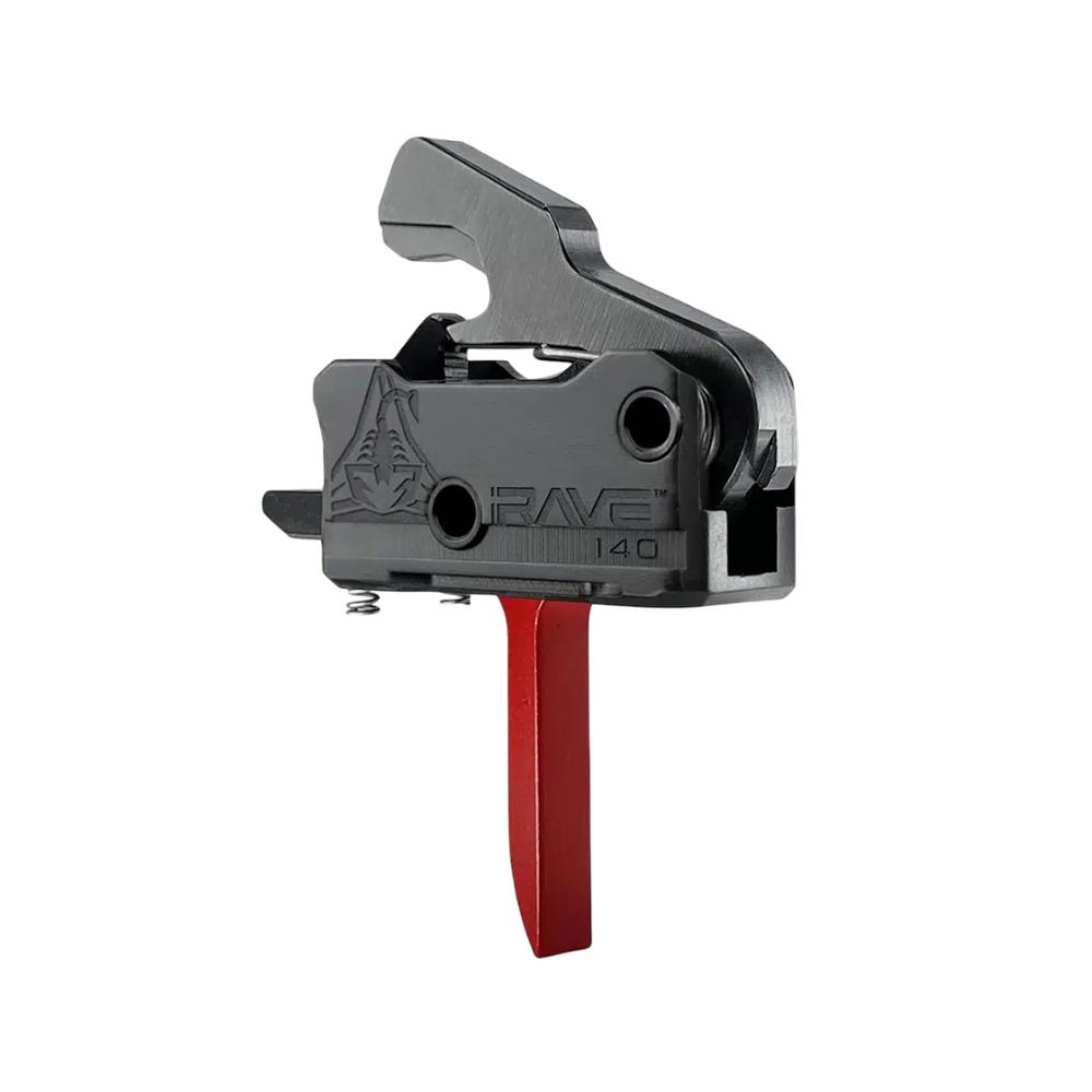 Rise Armament Rave 140 Single Stage AR Rifle Trigger 3.5 lb Flat Red