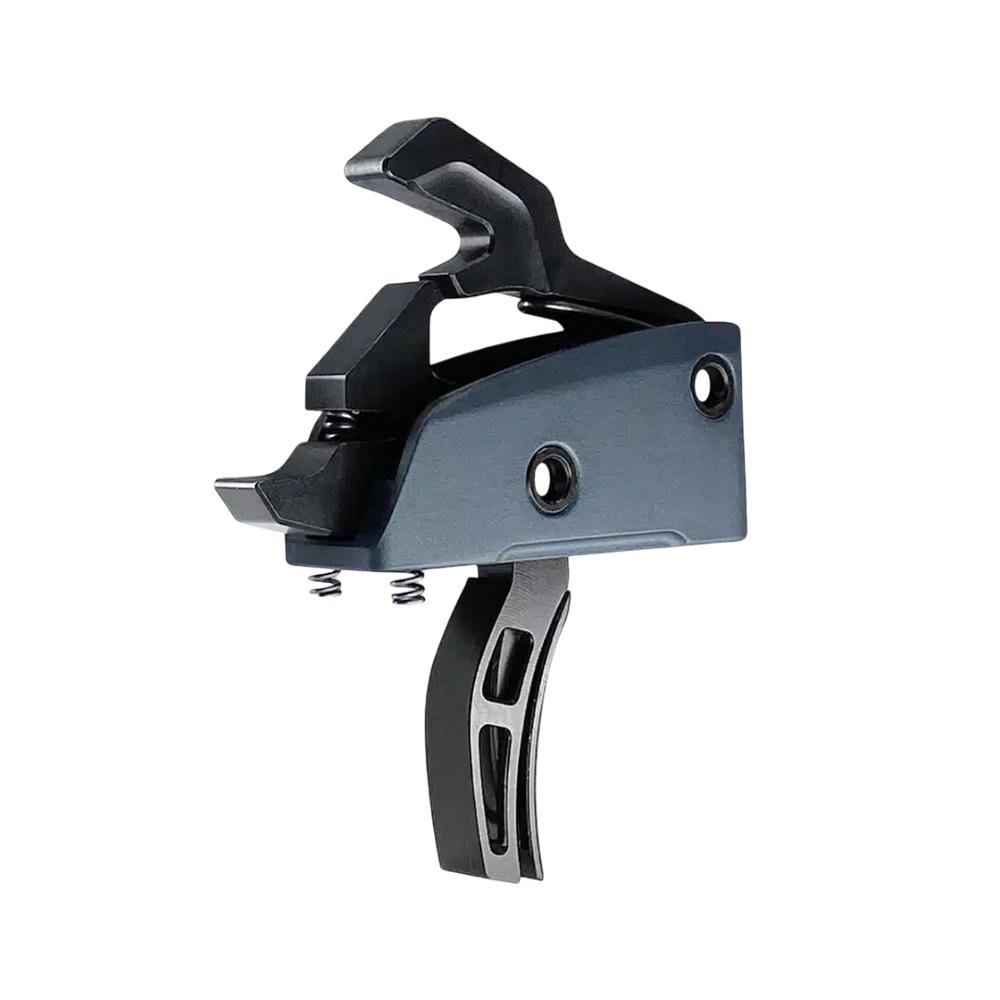 Rise Armament ICONIC Independent Two-Stage AR Rifle Trigger 1-2 lb Curved Black Picture of Rise Armament Rise Iconic by RISE Independent Two-Stage AR Trigger with Anti-Walk Pins