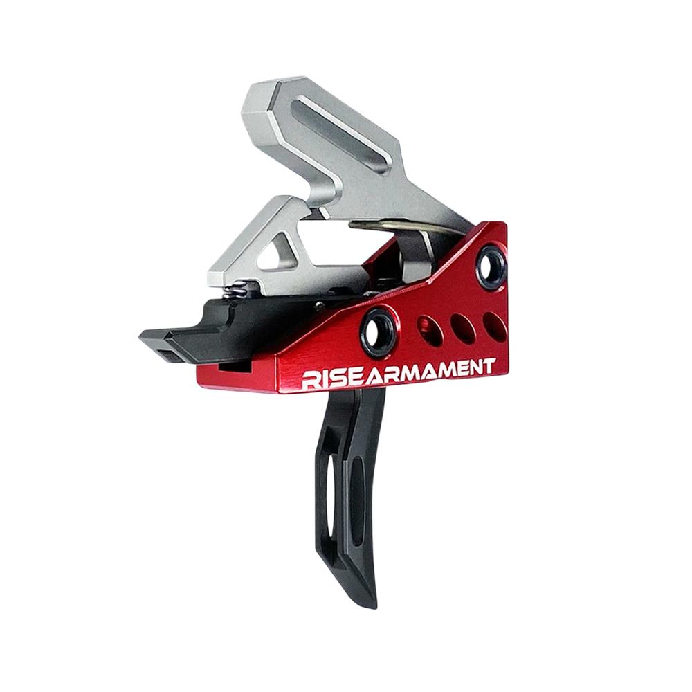 Rise Armament RA-535 Advanced Performance Single Stage AR Rifle Trigger 3.5 lb Curved Black Picture of Rise Armament Rise Rev 535 APT Gen 2 AR Trgr Blk Bs BLK Crvd and Flat Intrchngble Blds