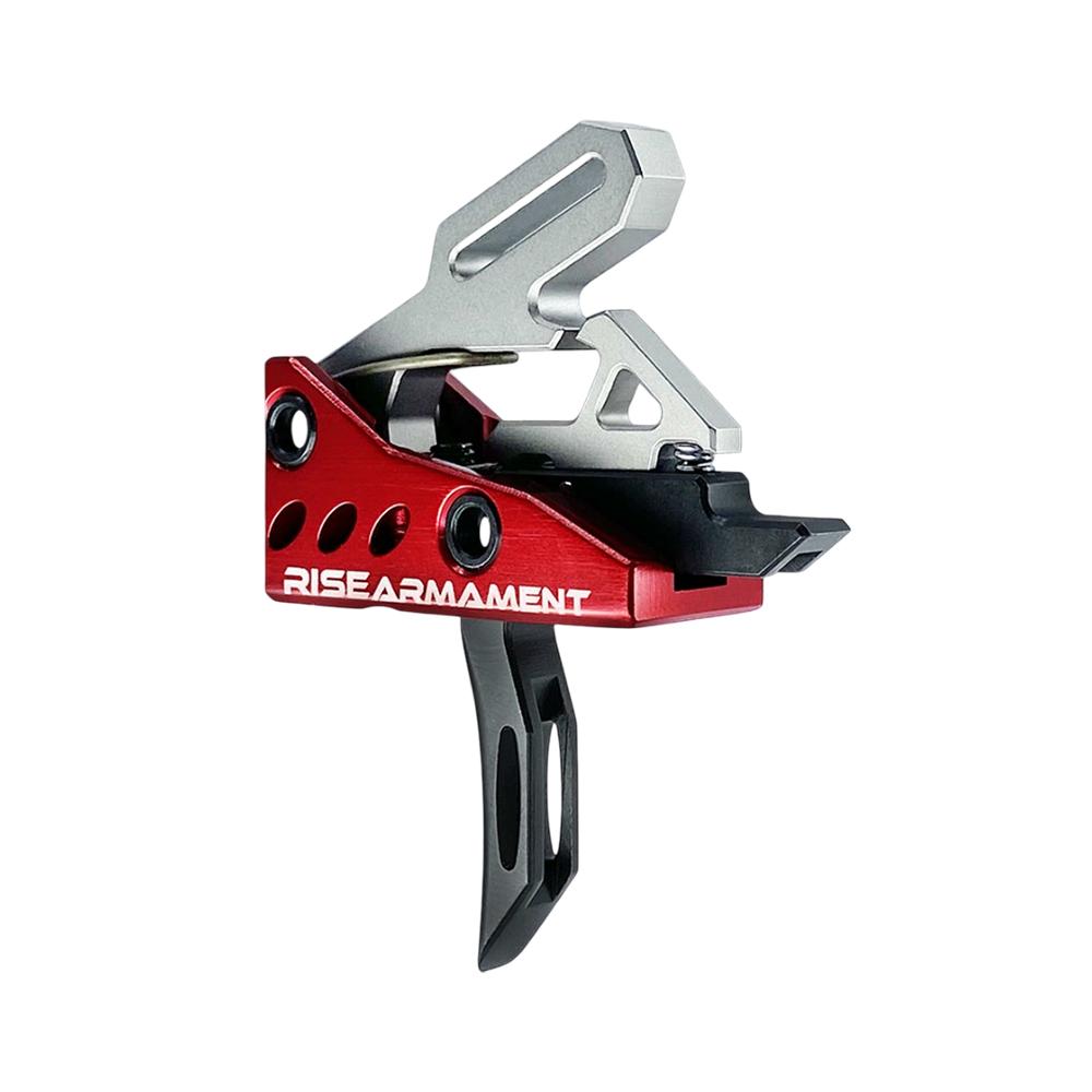 Rise Armament RA-535 Advanced Performance Single Stage AR Rifle Trigger 3.5 lb Curved Black Picture of Rise Armament Rise Rev 535 APT Gen 2 AR Trgr Blk Bs BLK Crvd and Flat Intrchngble Blds