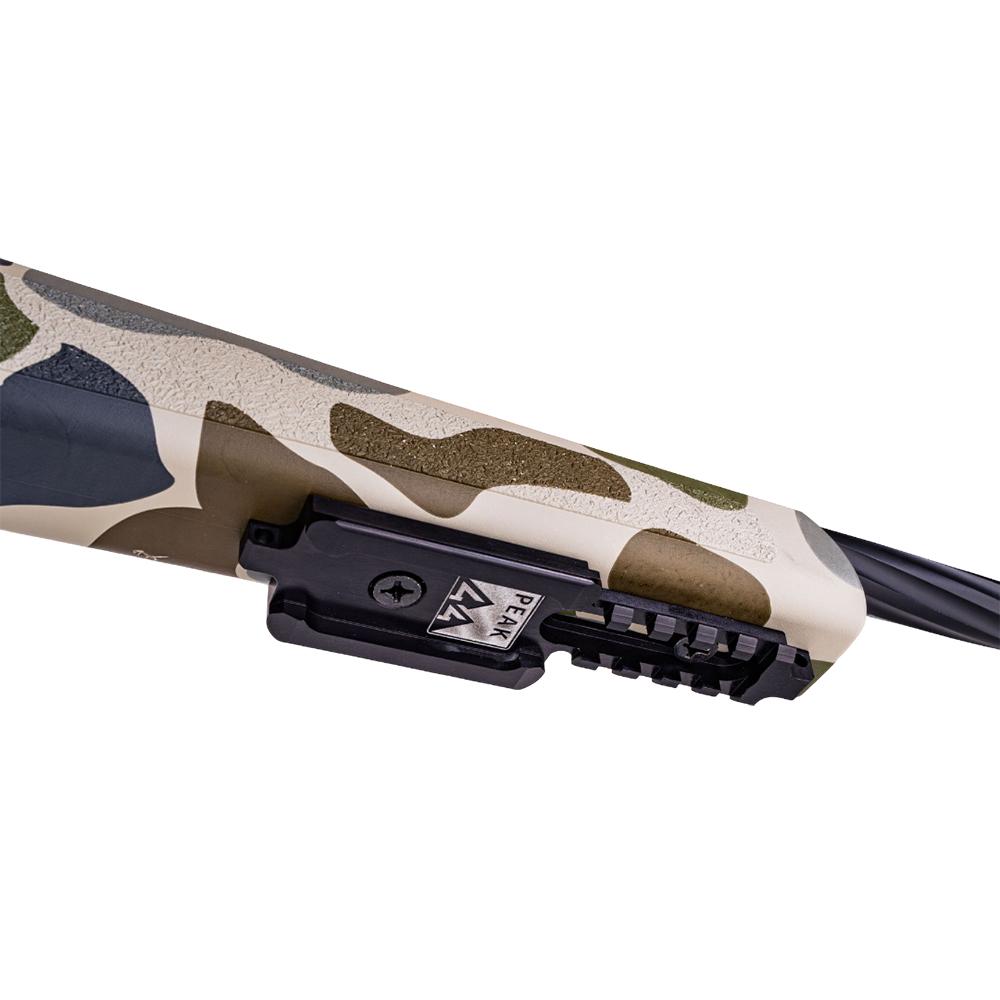 Weatherby 307 HUSH Rifle 7mm Backcountry 5rd Capacity 20" 1/2x28 Threaded Cerakoted Barrel Tundra Camo Picture of Weatherby Weatherby 307 HUSH 7MM BC 20'' Brl + 2'' Brake 5+1 Pic Rail Camo