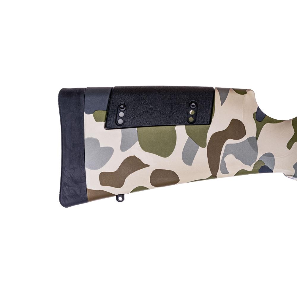 Weatherby 307 HUSH Rifle 7mm Backcountry 5rd Capacity 20" 1/2x28 Threaded Cerakoted Barrel Tundra Camo Picture of Weatherby Weatherby 307 HUSH 7MM BC 20'' Brl + 2'' Brake 5+1 Pic Rail Camo