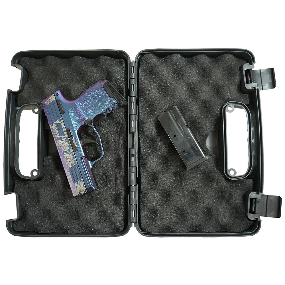 Sig Sauer "Guns & Roses Mongoose Purple" P365 Optic Ready Handgun 9mm Luger 10rd Magazines(2) 3.1" Barrel X-RAY 3 Sights Manual Safety Picture of Sig Sauer P365 9MM 3.1 BLK STRIKRXRAY3 OPTIC READY 2MAGS MAN SAFETY-GUNS & ROSES MON