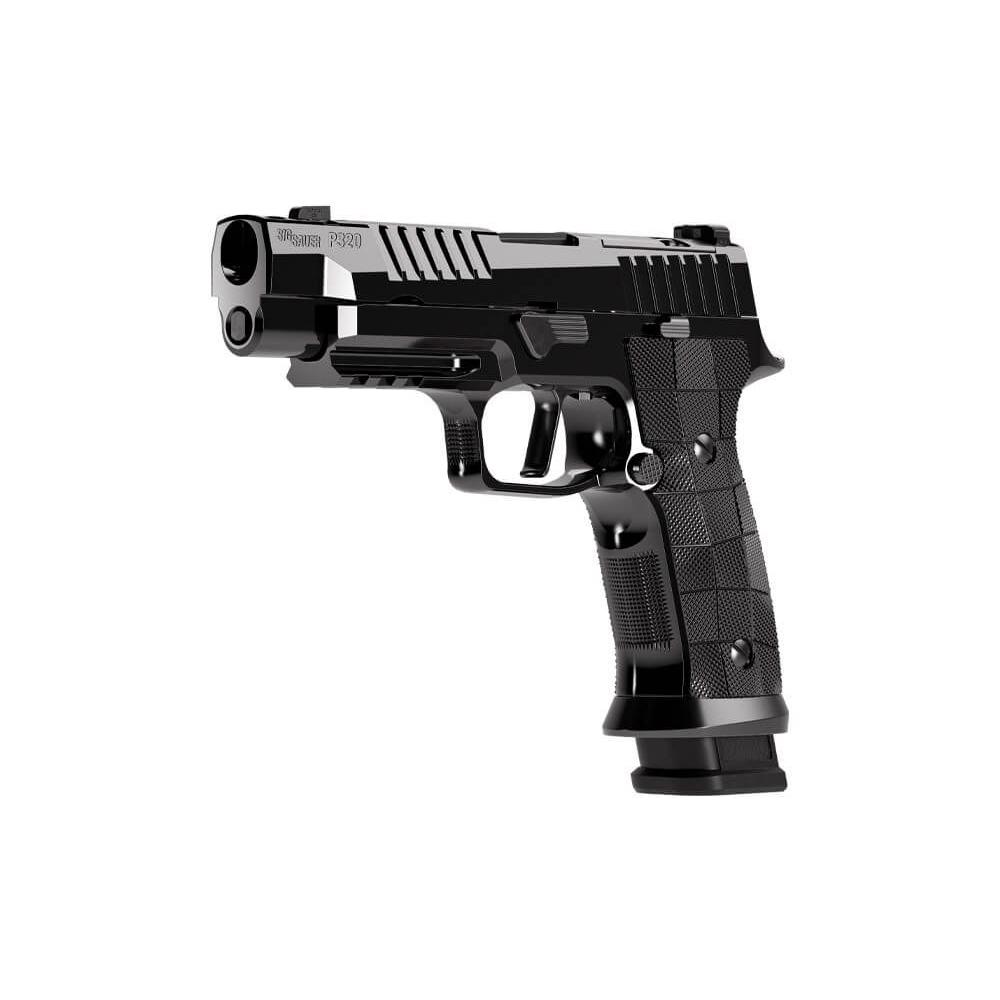 Sig Sauer Reserve Collection P320-SXG Handgun 9mm Luger 21rd Magazines(3) 3.9" Compensated Barrel Hi-Polish DLC Picture of Sig Sauer SIG P320 9MM 3.9IN RESERVE HIGH POLISH DLC SXG GRIP 3-21RD OR COMP