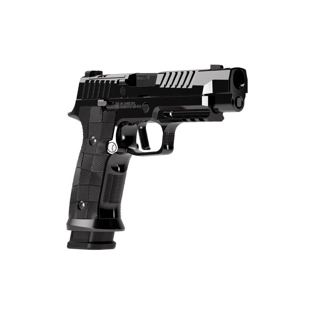 Sig Sauer Reserve Collection P320-SXG Handgun 9mm Luger 21rd Magazines(3) 3.9" Compensated Barrel Hi-Polish DLC Picture of Sig Sauer SIG P320 9MM 3.9IN RESERVE HIGH POLISH DLC SXG GRIP 3-21RD OR COMP