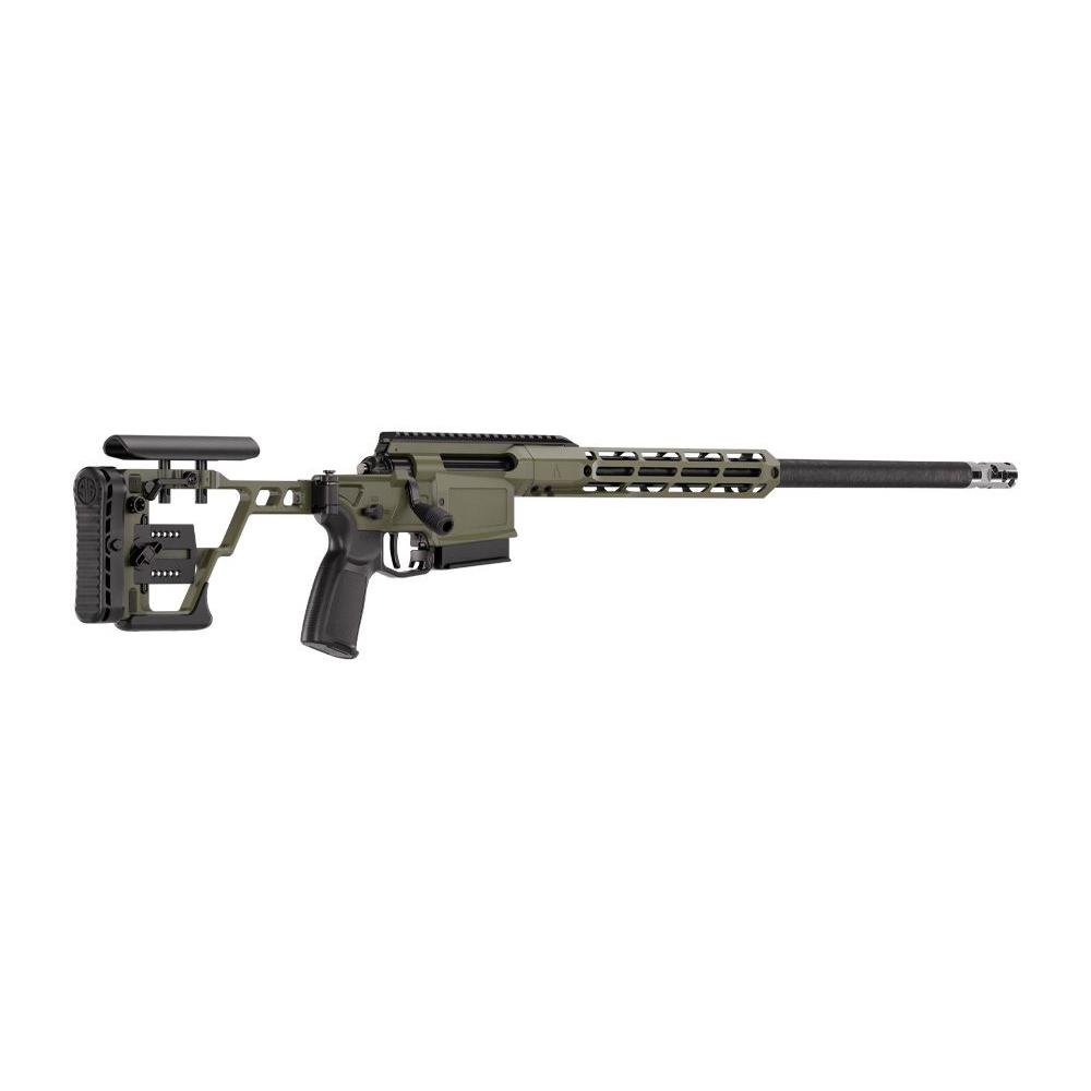 Sig Sauer Cross Sawtooth Rifle 6.5 PRC 4rd Magazine 22" Threaded Proof Carbon Fiber Barrel  Moss Green Folding Precision Stock Picture of Sig Sauer SIG CROSS 6.5 PRC RIFLE 22IN CROSS 1-4RD MAG PROOF CARBON BARREL