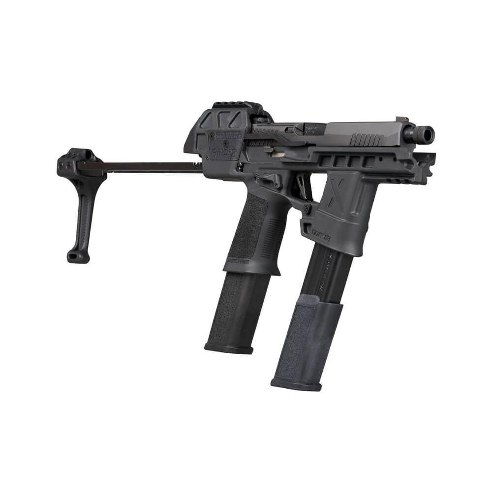 Sig Sauer P320 Flux TACOPS Handgun 9mm Luger 30(2)&21(3)rd Magazines 5.5" Threaded Barrel Brace Picture of Sig Sauer P320 9MM 5.5in FLUX Black OR (2) 30Rd (3) 21Rd Brace Threaded