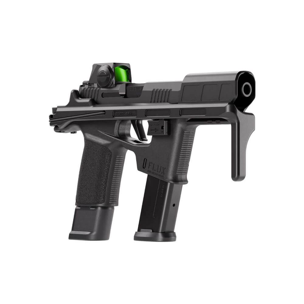 Sig Sauer P365-FLUX Handgun 9mm Luger 21(2)&17(1)rd Magazines 6" Barrel Brace Picture of Sig Sauer SIG P365 9MM 6IN FLUX BLK 2-21RD & 1-17RD MAG