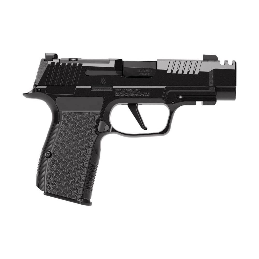 Sig Sauer P365 LUXE AXG Handgun .380 Auto 12rd Magazine(3) 3.1" Compensated Barrel Black Finish Picture of Sig Sauer SIG P365 AXG 380ACP 3.1IN LUXE OR 3-12RD STEEL MAG COMP