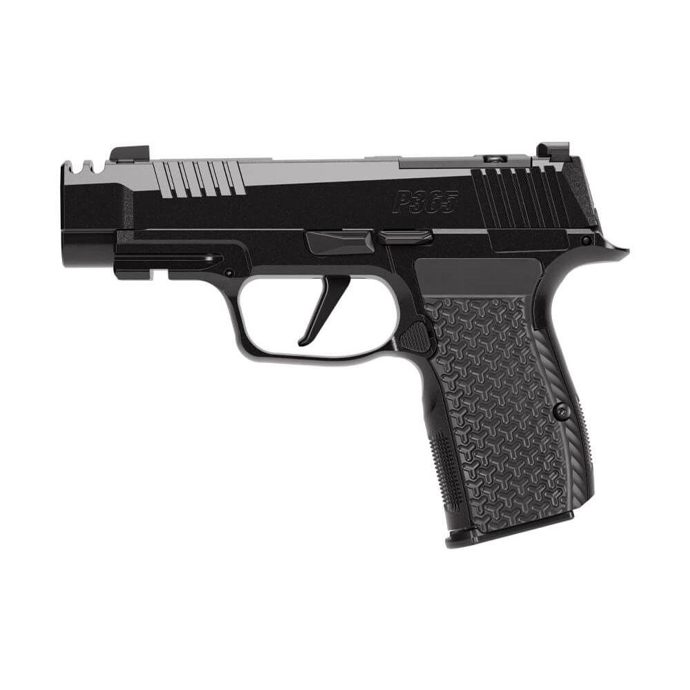 Sig Sauer P365 LUXE AXG Handgun .380 Auto 12rd Magazine(3) 3.1" Compensated Barrel Black Finish Picture of Sig Sauer SIG P365 AXG 380ACP 3.1IN LUXE OR 3-12RD STEEL MAG COMP