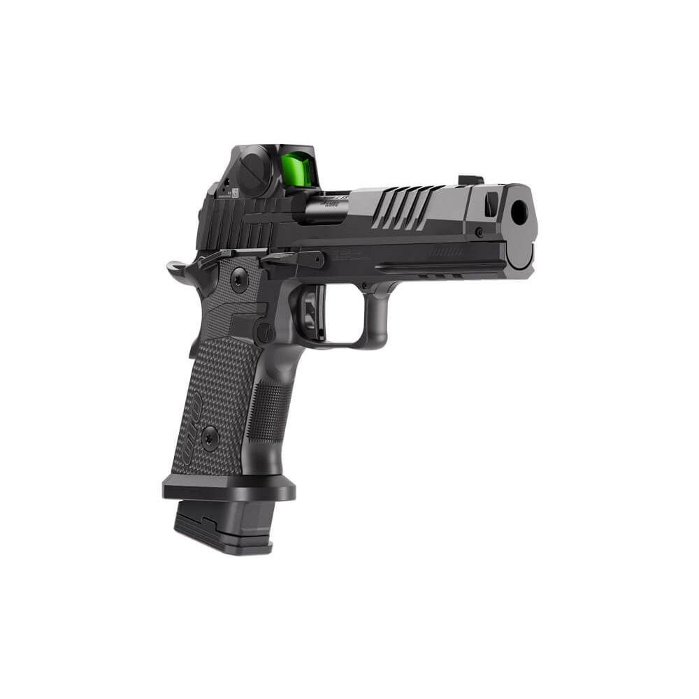 Sig Sauer P211-GTO Blackout Handgun 9mm Luger 21(2)&23(1)rd Magazines 4.4" Compensated Barrel with RomeoX SAO Picture of Sig Sauer SIG P211 9MM 4.4IN BLK 2-21RD & 1-23RD MAG SIG-LOC PRO COMP BLACKOUT