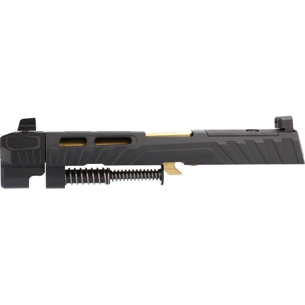 BLEM Sig Sauer P320 Spectre Comp Black Slide and Gold Barrel Assembly 9mm Luger 4.6" Threaded Barrel Night Sights Optic Read Picture of Sig Sauer SLIDE & BARREL ASSY P320 X-SERIES 9MM 4.6IN XRAY3 OR THREADED BLK **BLEM**