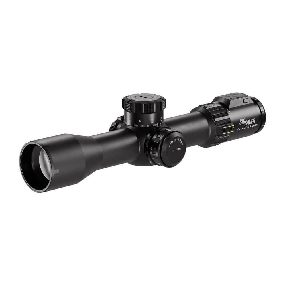 Sig Sauer Bravo6T-BDX Rifle Scope 3-18x44mm 35mm FFP MRAD Milling 2.0 Illum Black Picture of Sig Sauer SIG BRAVO6TBDX SCOPE BLK 3-18X44MM 35MM FFP MRAD MILLING LEVELPLEX