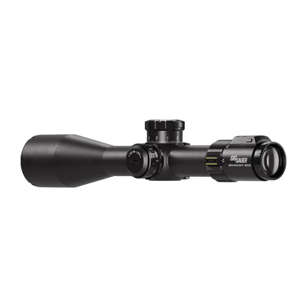 Sig Sauer Bravo6T-BDX Rifle Scope 5-30x56mm 35mm FFP MRAD DEV-L 2.0 Illum Black Picture of Sig Sauer SIG BRAVO6TBDX SCOPE BLK 5-30X56MM 35MM FFP DEV-L MRAD LEVELPLEX