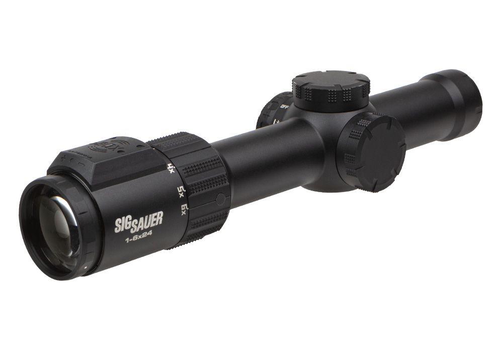 Sig Sauer EASY6-BDX Tactical Rifle Scope 1-6x24 30mm Digital Focal PLane BDX-R LPVO - Black Picture of Sig Sauer EASY6TBDX SCOPE 1-6X24MM 30MM SFP BDX-R2 LEVELPLEX MRAD ADJ BLACK