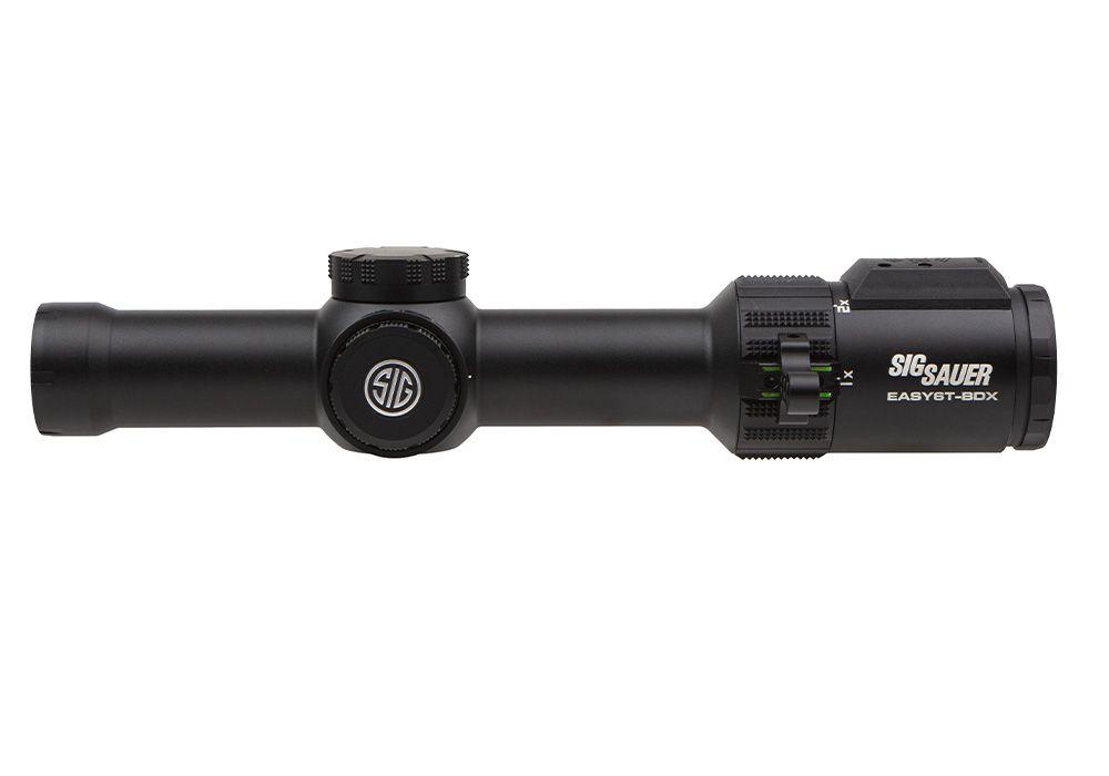 Sig Sauer EASY6-BDX Tactical Rifle Scope 1-6x24 30mm Digital Focal PLane BDX-R LPVO - Black Picture of Sig Sauer EASY6TBDX SCOPE 1-6X24MM 30MM SFP BDX-R2 LEVELPLEX MRAD ADJ BLACK