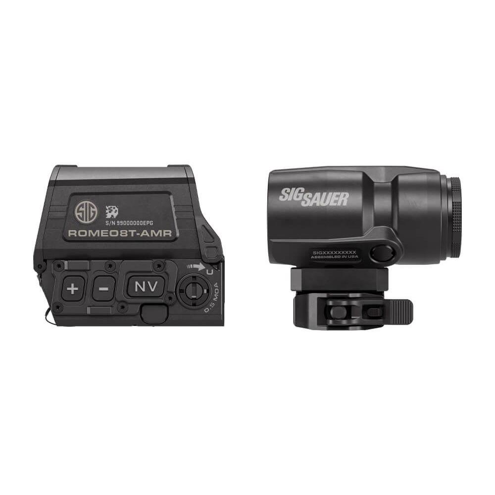 Sig Sauer Romeo8T-AMR Red Dot and Juliet3T-AMR Magnifier Combo Kit Picture of Sig Sauer SIG COMBO KIT ROMEO8T-AMR 1X40 JULIET3T-AMR 3X22MM MAGNIFIER