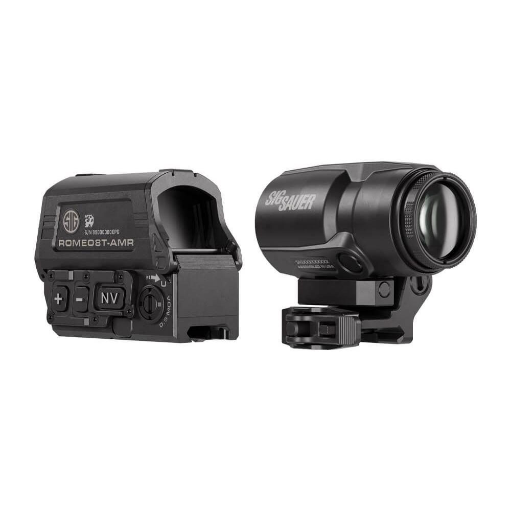 Sig Sauer Romeo8T-AMR Red Dot and Juliet3T-AMR Magnifier Combo Kit Picture of Sig Sauer SIG COMBO KIT ROMEO8T-AMR 1X40 JULIET3T-AMR 3X22MM MAGNIFIER
