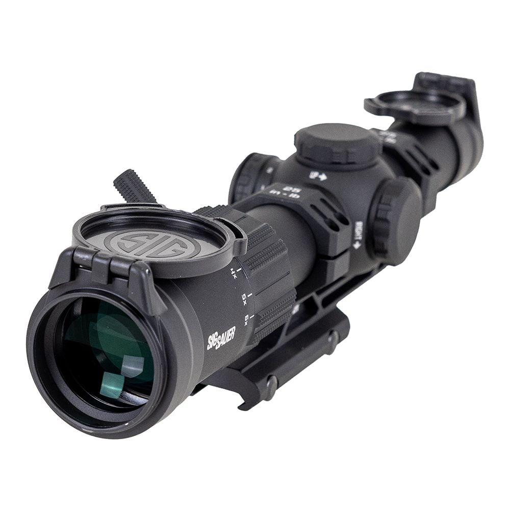Sig Sauer Tango-MSR Rifle Scope 1-6x24 30mm SFP Hellfire FL-6 MOA Illum. Black with Mount Picture of Sig Sauer SIG TANGO-MSR 1-6X24 30MM SFP HELLFIRE ILLUMINATED FL-6 MOA W/ MOUNT