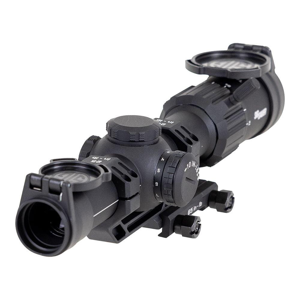 Sig Sauer Tango-MSR Rifle Scope 1-6x24 30mm SFP Hellfire FL-6 MOA Illum. Black with Mount Picture of Sig Sauer SIG TANGO-MSR 1-6X24 30MM SFP HELLFIRE ILLUMINATED FL-6 MOA W/ MOUNT