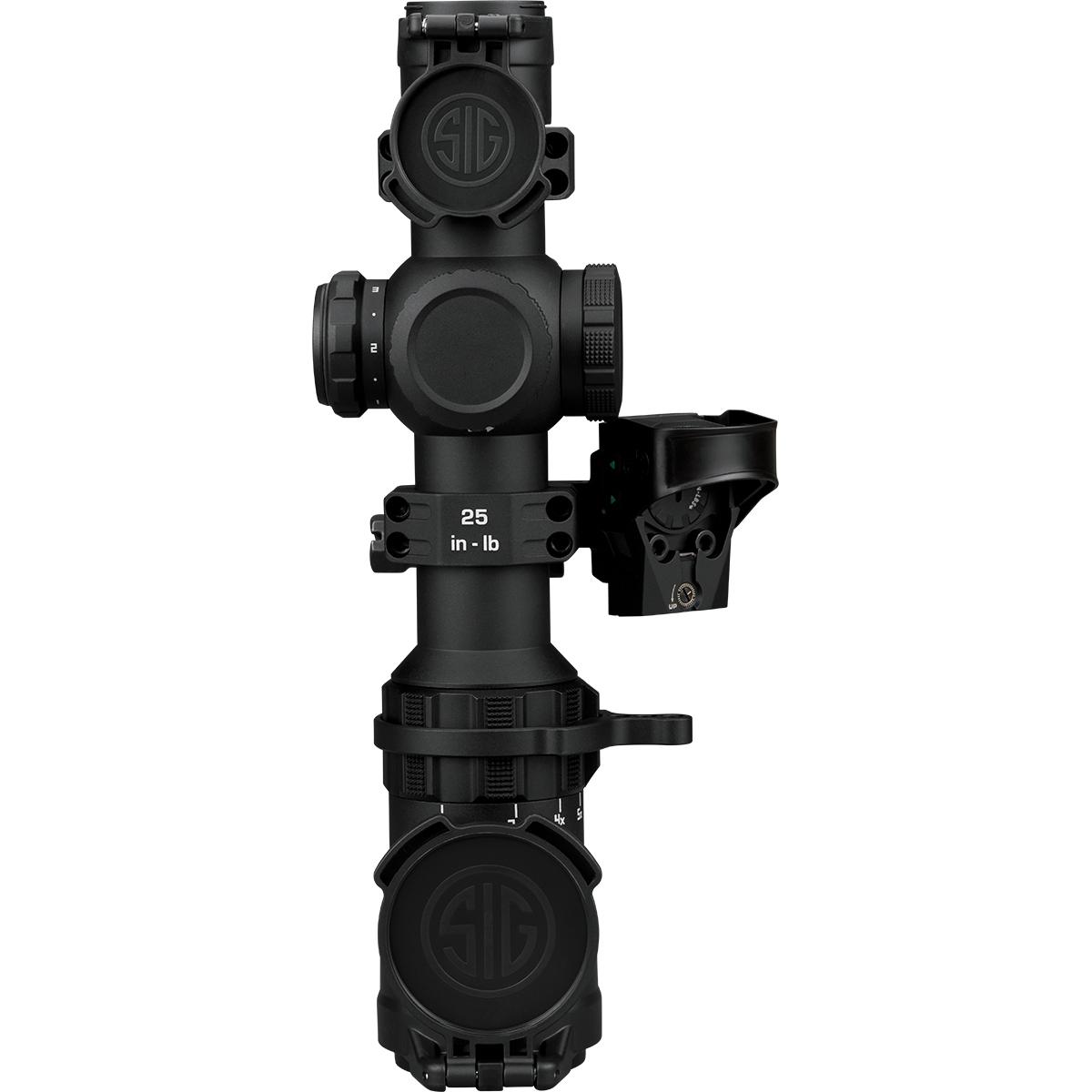 Sig Sauer Tango-MRS Compact Rifle Scope 1-6x24 30mm SFP BDC6 Illum. Black with Romeo 1 Red Dot Picture of Sig Sauer SIG TANGO-MSR COMPACT 1-6x24MM w/ ROMEO1 45 DEGREE OFFSET