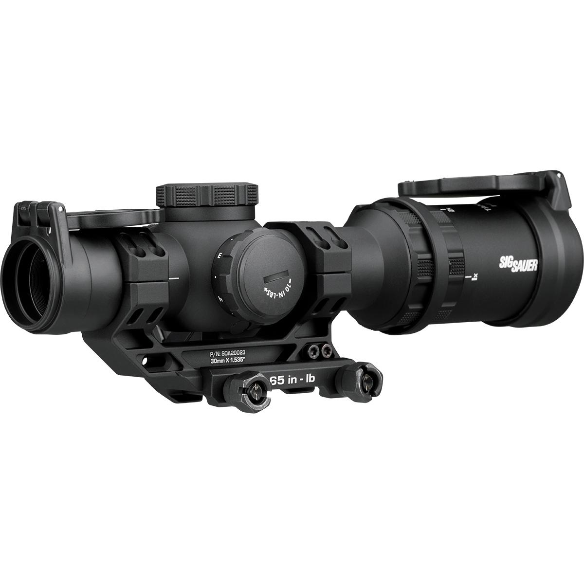 Sig Sauer Tango-MRS Compact Rifle Scope 1-6x24 30mm SFP BDC6 Illum. Black with Romeo 1 Red Dot Picture of Sig Sauer SIG TANGO-MSR COMPACT 1-6x24MM w/ ROMEO1 45 DEGREE OFFSET