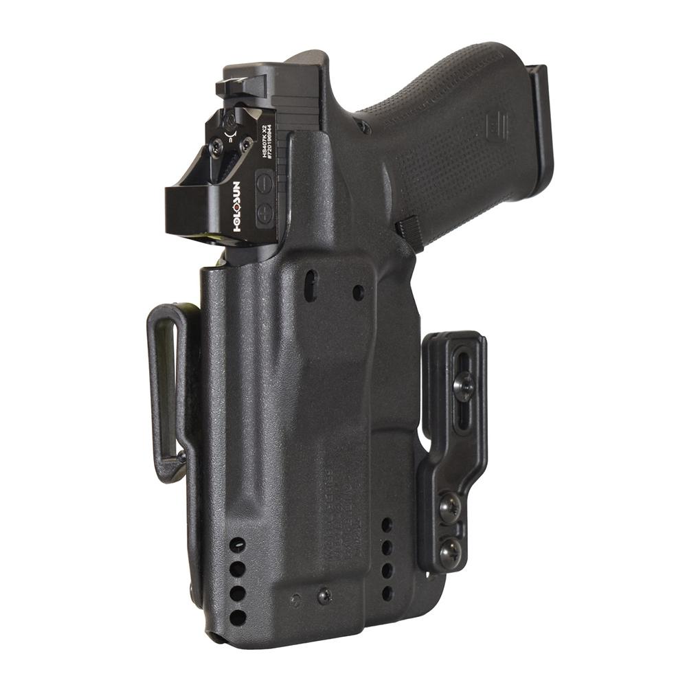 Mission First Tactical Pro Series IWB Holster for Glock 43/43X MOS Black Ambi Picture of Mission First Tactical MFT for Glock 43X Inside Waistband Holster