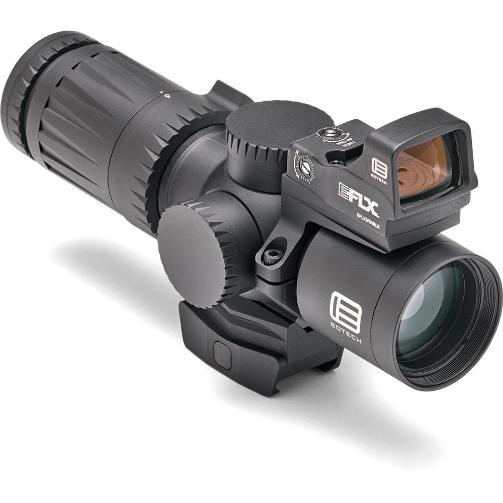 Eotech Vudu Rifle Scope 3-9x32 SFP HC1 Illum. Black with Integrated Mount and EFLX Red Dot Picture of L-3 Communications- Eotech Vudu 3-9x32 SFP Ultra-Short Riflescope HC1 Reticle MOA+Intgrtd Mount+EFLX