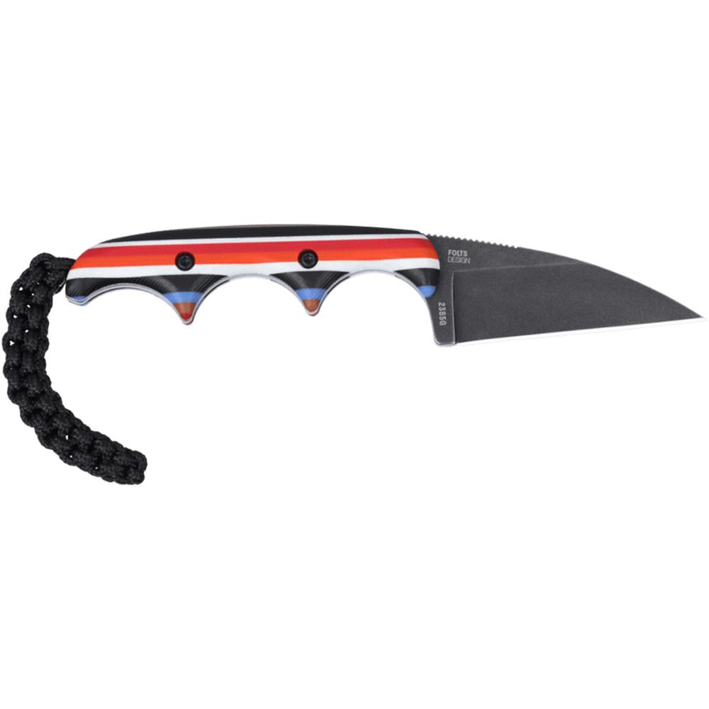 CRKT Minimalist Fixed Knife 2" Wharncliffe Blade Layered Multi-Color Handle Picture of Columbia River Knife & Tool CRKT Minimalist Wharncliffe Layered 1.98in Fixed