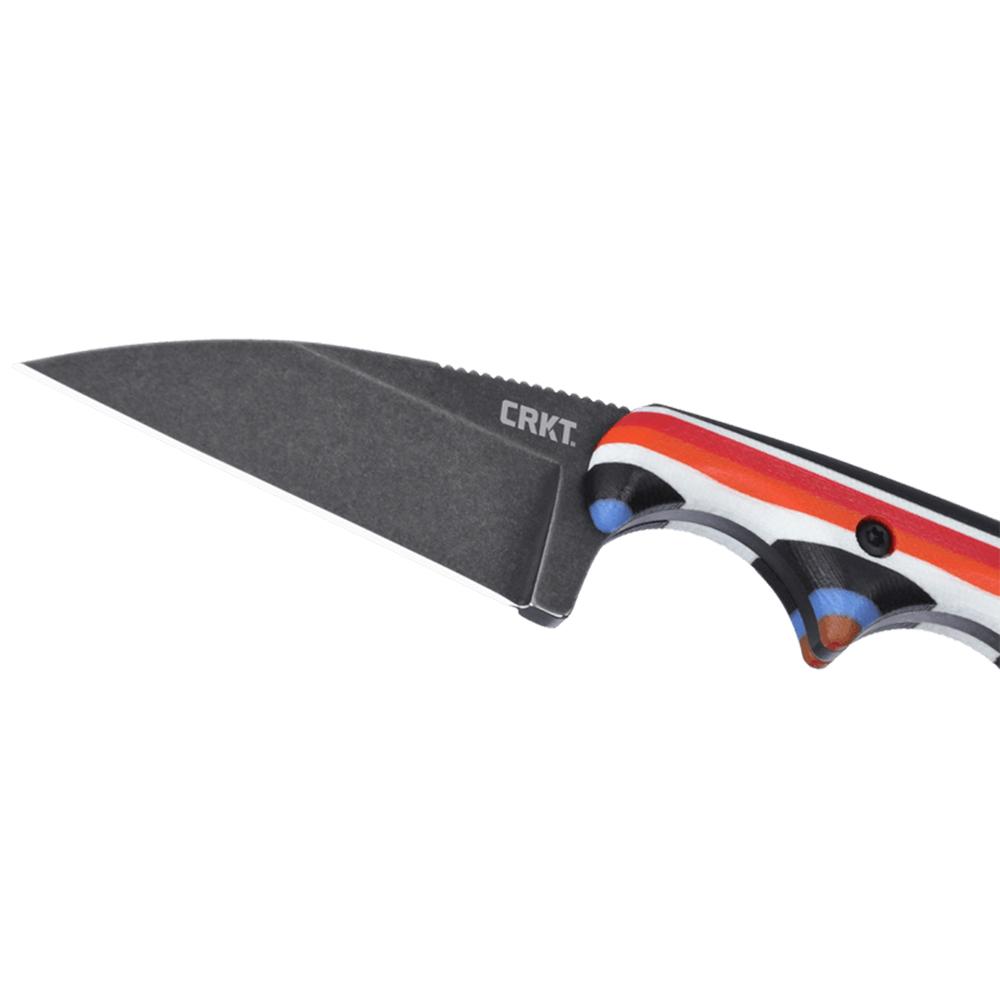 CRKT Minimalist Fixed Knife 2" Wharncliffe Blade Layered Multi-Color Handle Picture of Columbia River Knife & Tool CRKT Minimalist Wharncliffe Layered 1.98in Fixed