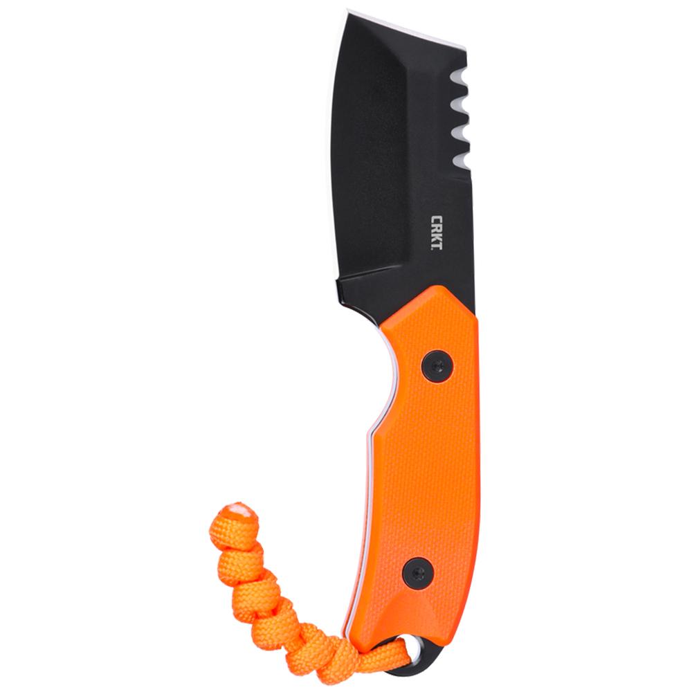 CRKT Razel Compact Fixed Knife 2-3/10 Chisel Blade Orange