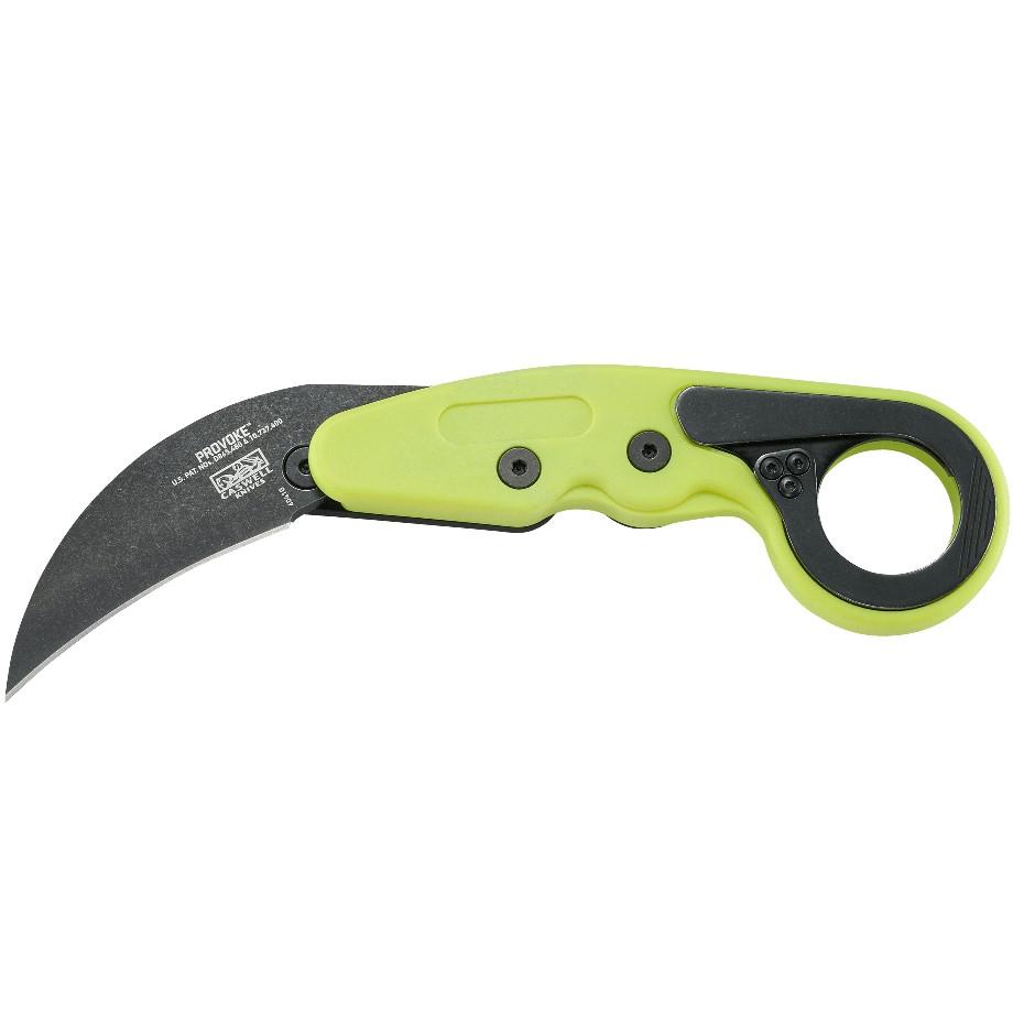 CRKT Provoke Zap Folding Knife 2 1/2" Hawkbill Blade Green Picture of Columbia River Knife & Tool PROVOKE ZAP