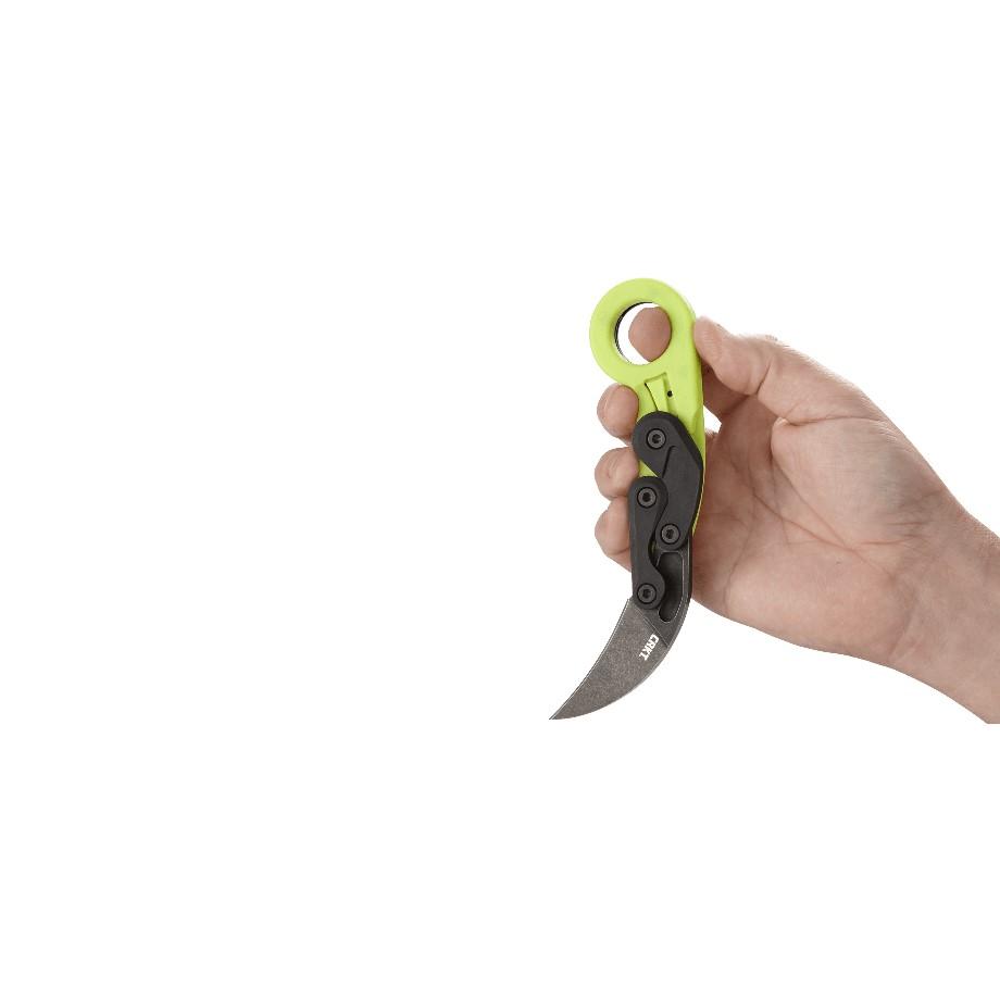 CRKT Provoke Zap Folding Knife 2 1/2" Hawkbill Blade Green Picture of Columbia River Knife & Tool PROVOKE ZAP