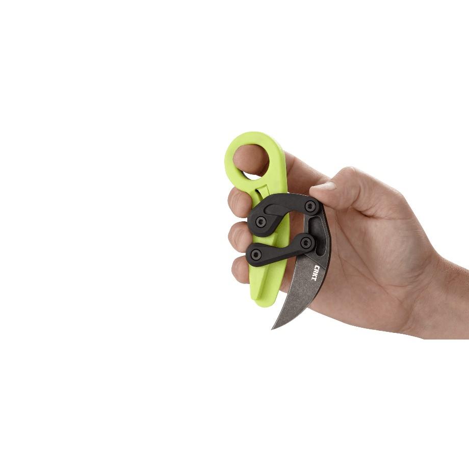 CRKT Provoke Zap Folding Knife 2 1/2" Hawkbill Blade Green Picture of Columbia River Knife & Tool PROVOKE ZAP