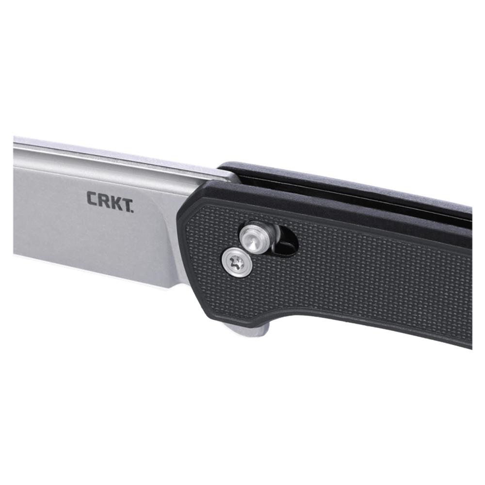 CRKT Q Compact Folding Knife 3" Drop Point Blade Black Picture of Columbia River Knife & Tool CRKT Q Compact Black 3.05in Flipper