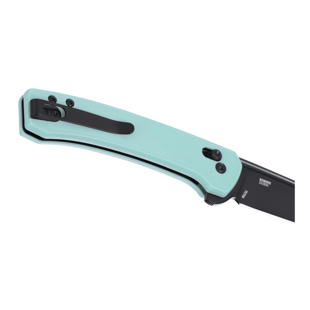 CRKT Q Compact Folding Knife 3" Drop Point Blade Blue Picture of Columbia River Knife & Tool CRKT Q Compact Aqua 3.05in Flipper