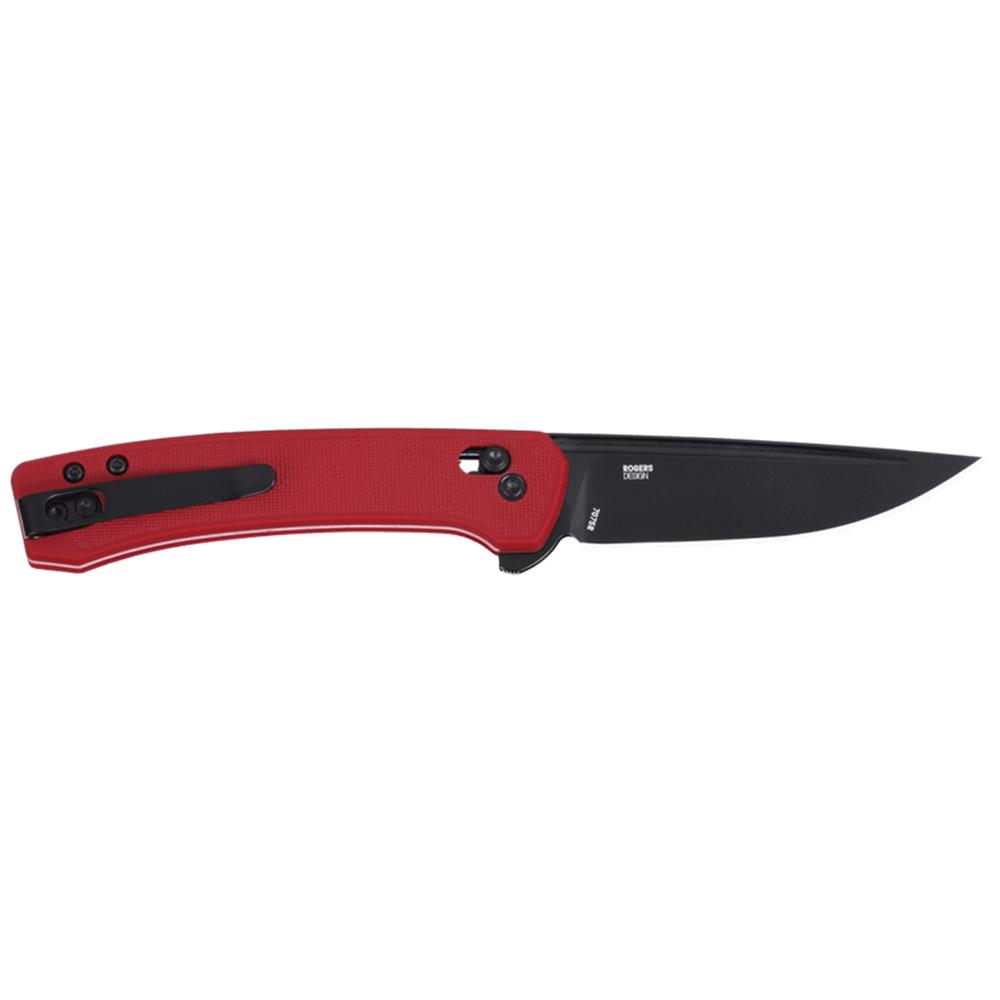 CRKT Q Compact Folding Knife 3" Drop Point Blade Red Picture of Columbia River Knife & Tool CRKT Q Compact Red 3.05in Flipper