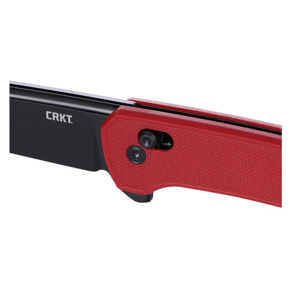 CRKT Q Compact Folding Knife 3" Drop Point Blade Red Picture of Columbia River Knife & Tool CRKT Q Compact Red 3.05in Flipper