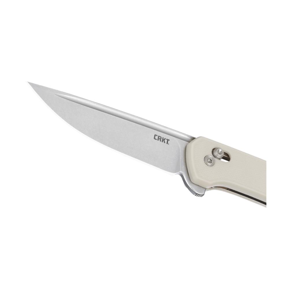 CRKT Q Compact Folding Knife 3" Drop Point Blade Sand Picture of Columbia River Knife & Tool CRKT Q Compact Sand 3.05in Flipper