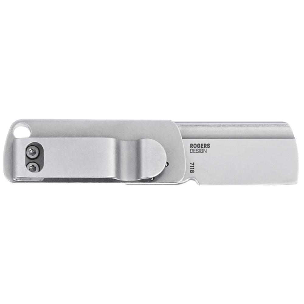 CRKT Box Key EDC Folding Pocket Knife 1-1/4" Blade Silver Picture of Columbia River Knife & Tool Box Key SIlver