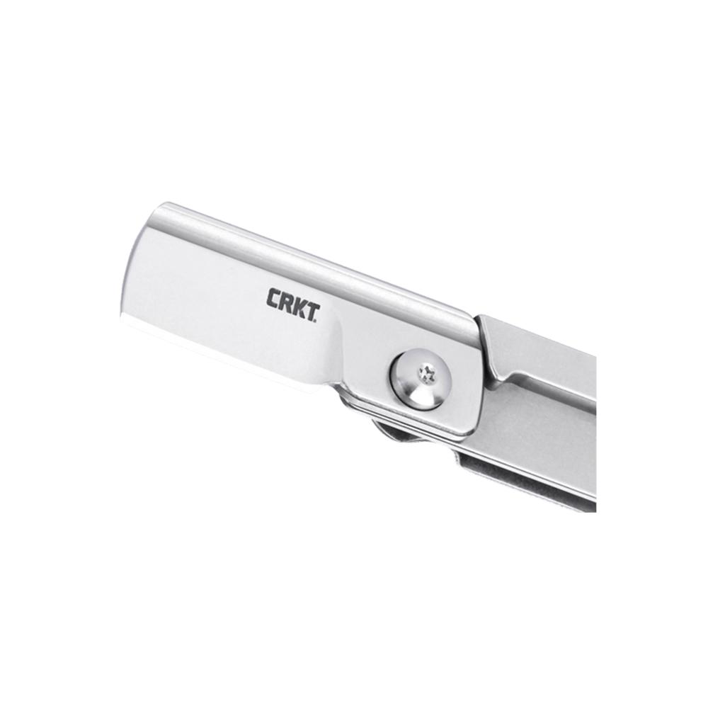 CRKT Box Key EDC Folding Pocket Knife 1-1/4" Blade Silver Picture of Columbia River Knife & Tool Box Key SIlver