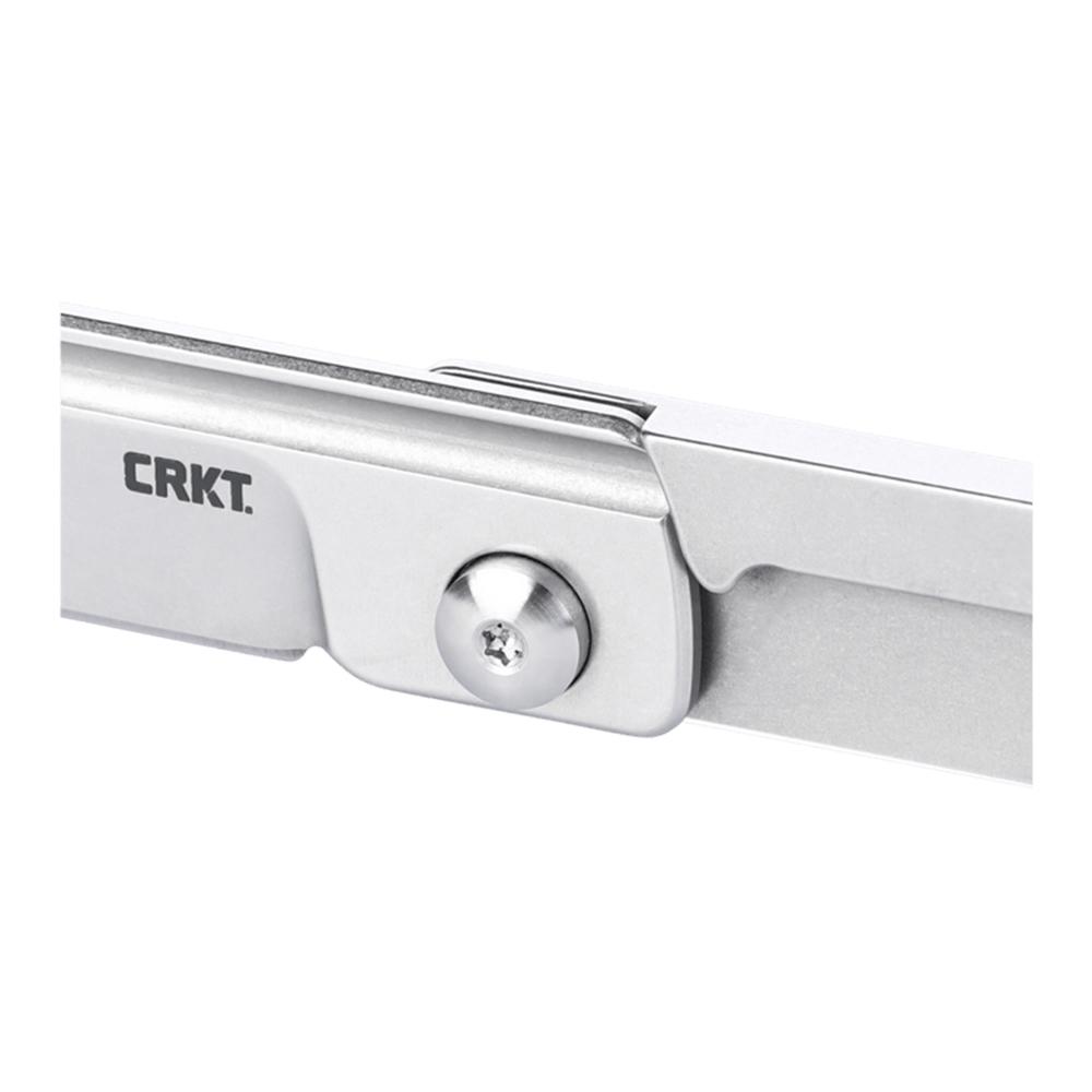 CRKT Box Key EDC Folding Pocket Knife 1-1/4" Blade Silver Picture of Columbia River Knife & Tool Box Key SIlver