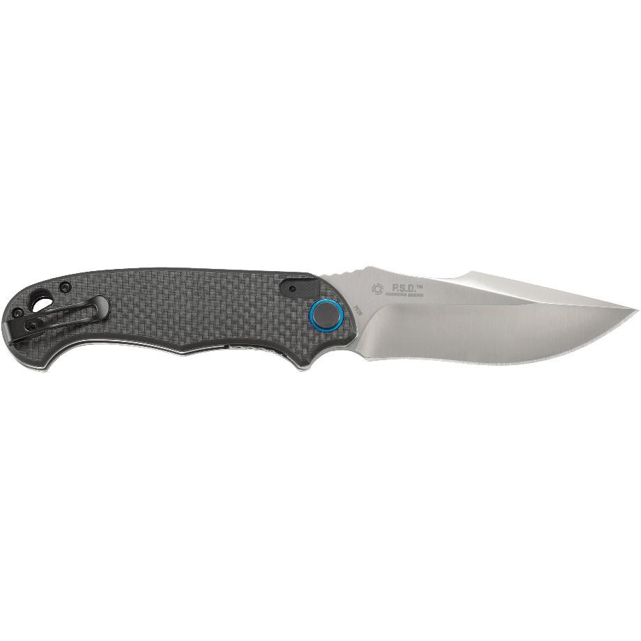 CRKT P.S.D. (Particle. Separation. Device.) Folding Knife Assisted Opening 3 5/8" Blade Carbon Fiber Picture of Columbia River Knife & Tool P.S.D. CARBON FIBER